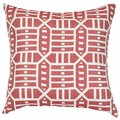 Astella 18'' x 18'' Pacifica Roland Red Accent Throw Pillow 222TP18FA55